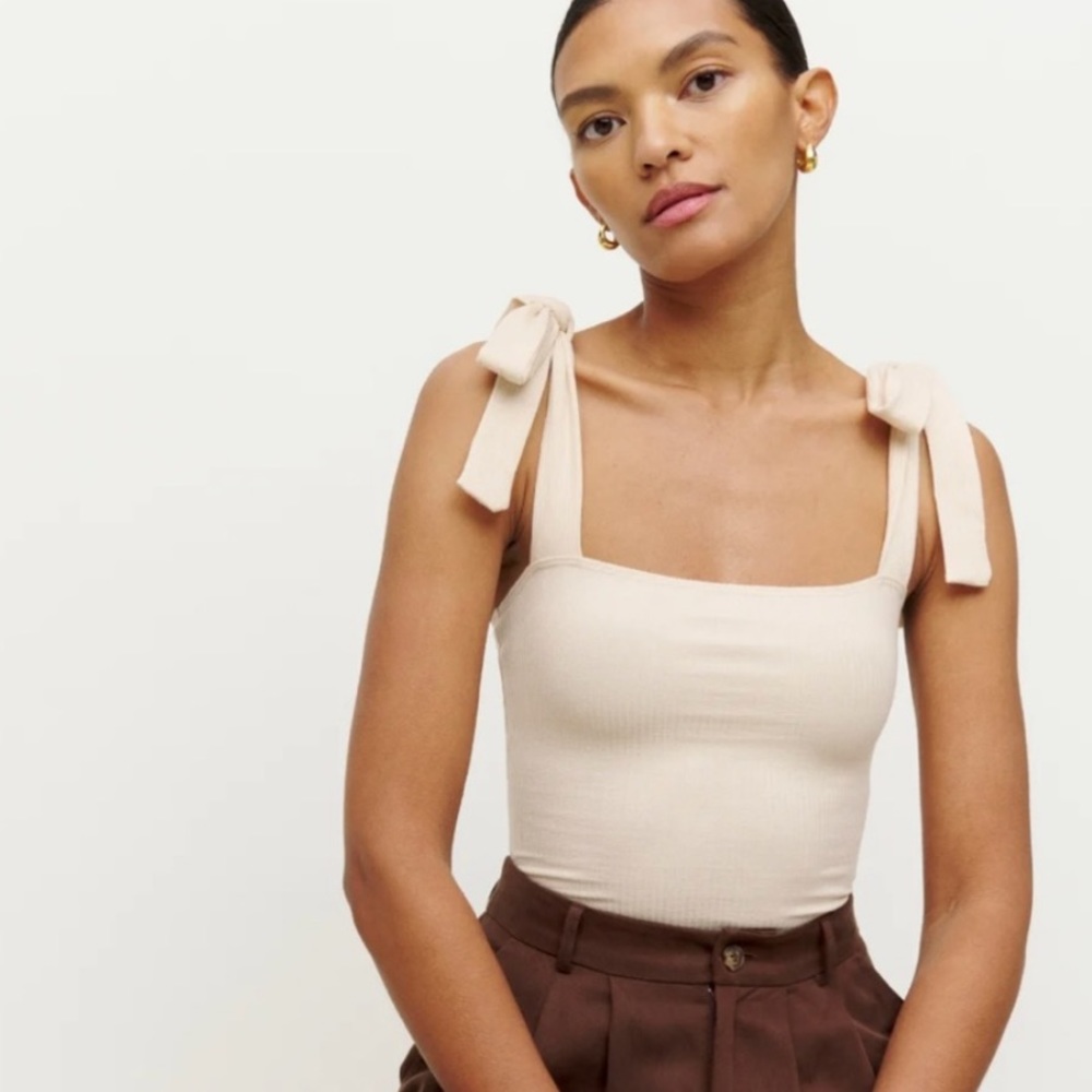 Reformation Canyon Tie Strap Knit Tank